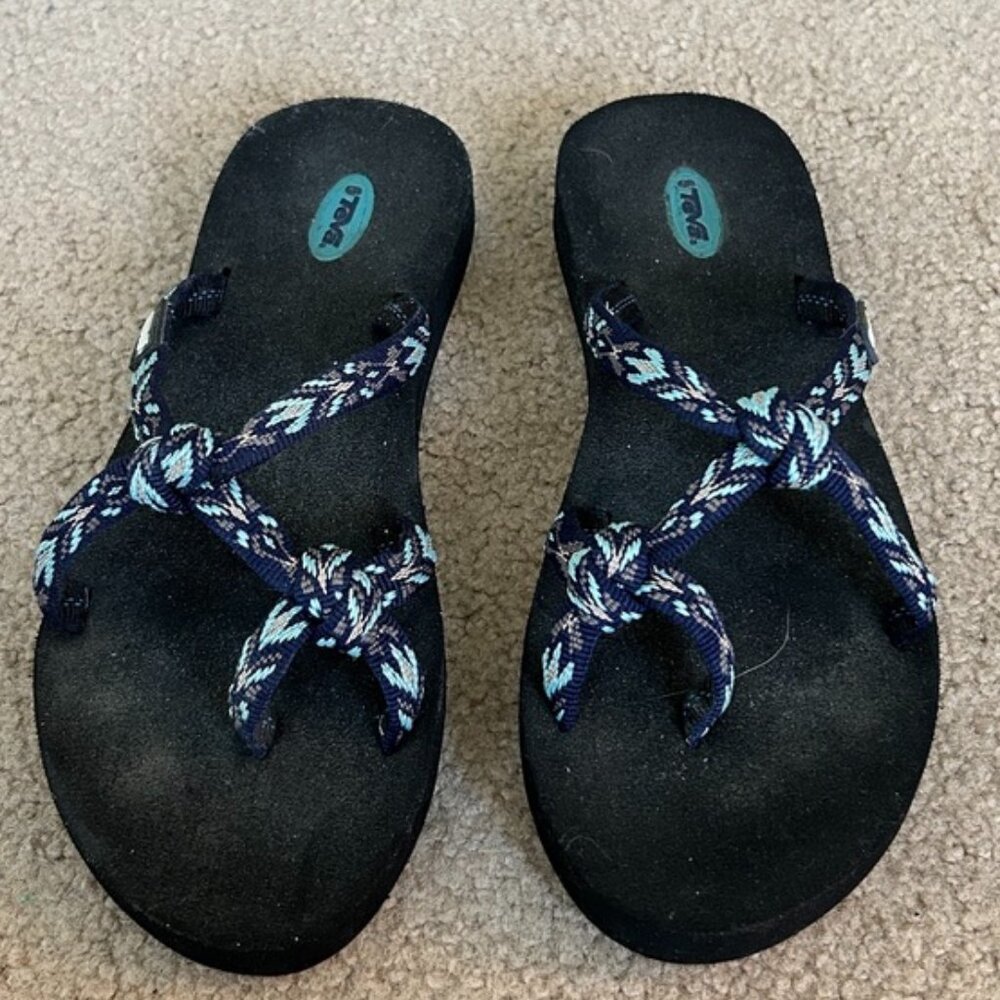 Teva Black Sandals Criss-Cross Design